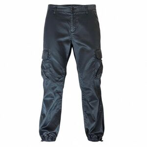 Express Black faux Satin Cargo Pants Y2K biker core streetwear Size 4